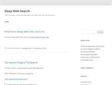 Tablet Screenshot of deepwebsearch.org